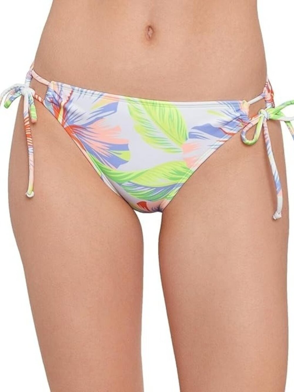 Salt + Cove Juniors Side Tie Bikini Swim Bikini Bottom Floral ( L )